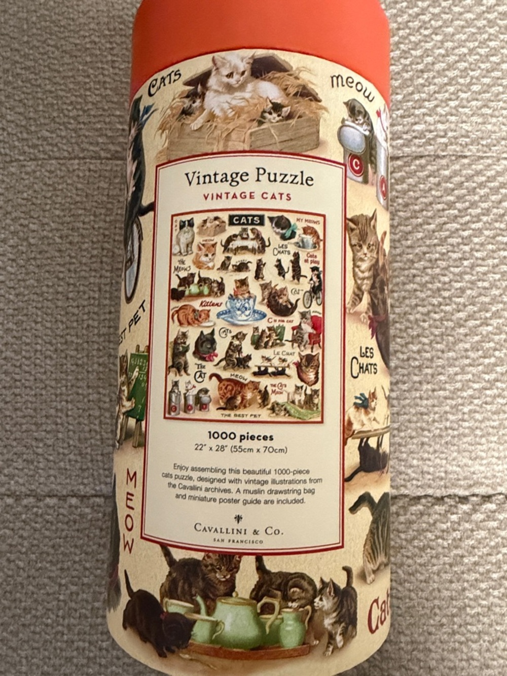 Cavallini & Co 1000 piece Cat puzzle - Picture 3 of 4
